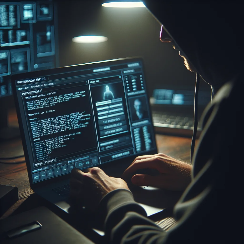 Interface de forum du dark web affichant des données divulguées