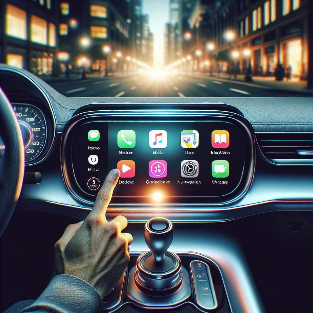 Tableau de bord avec CarPlay et plusieurs widgets