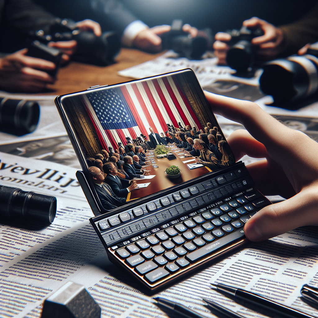 Gros plan du Clicks Communicator avec clavier physique.