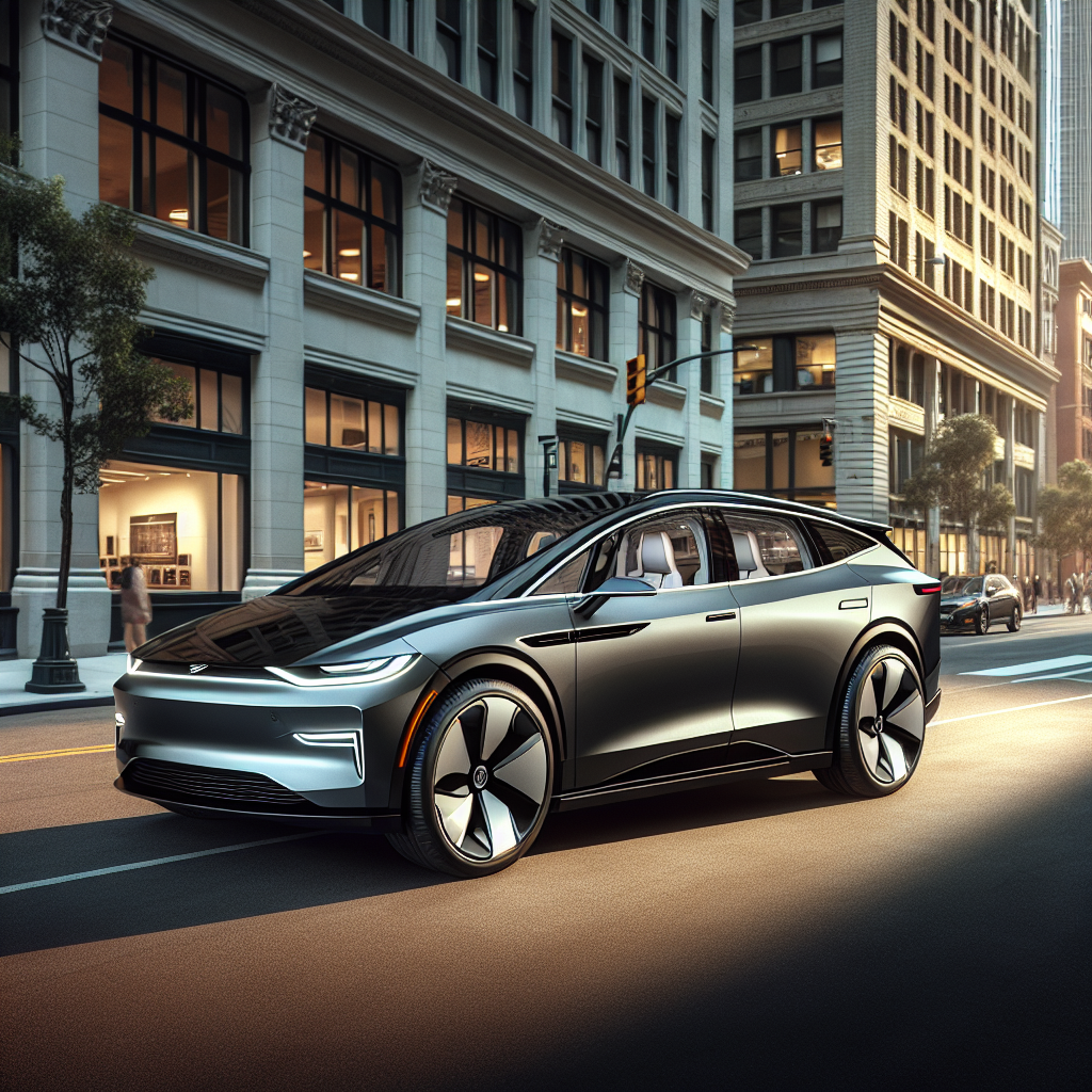 design aérodynamique du Zeekr 7GT Profil du Zeekr 7GT sur une rue urbaine