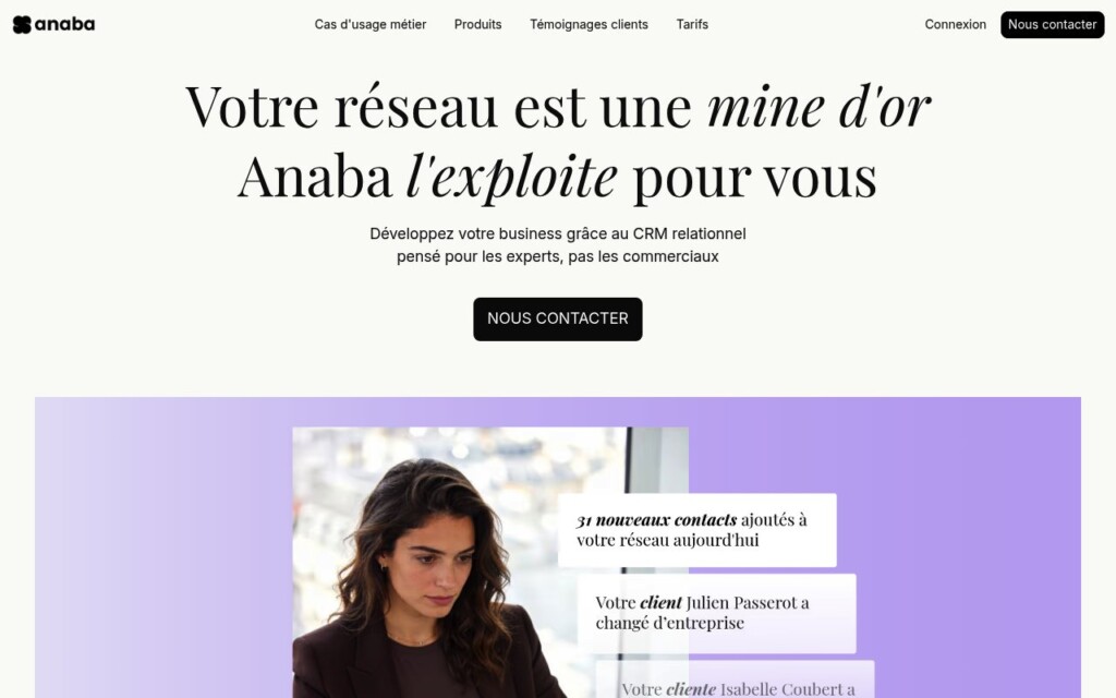 Anaba CRM gestion des contacts Anaba CRM gestion des contacts
