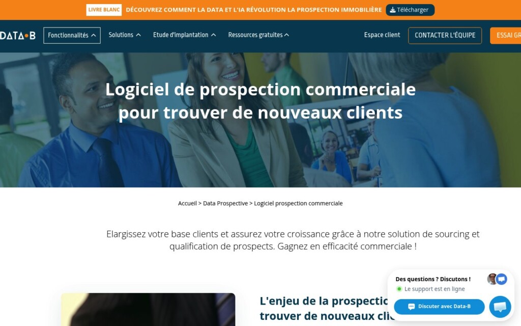 Data-B logiciel de prospection ciblée et automatisée Data-B logiciel de prospection ciblée et automatisée