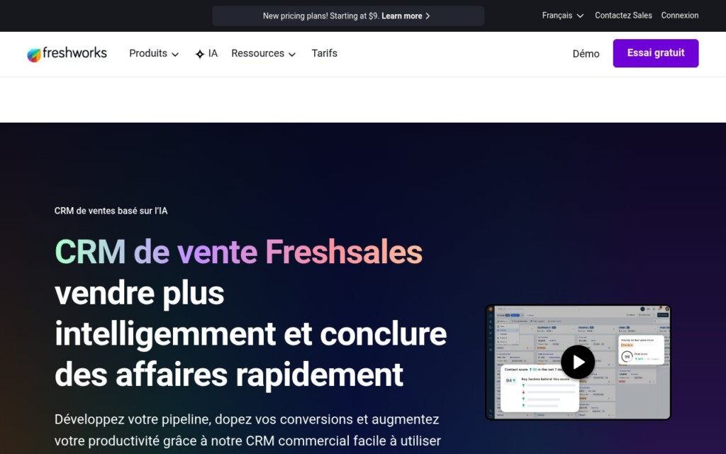 Freshsales Freshworks CRM gestion des ventes Freshsales Freshworks CRM gestion des ventes