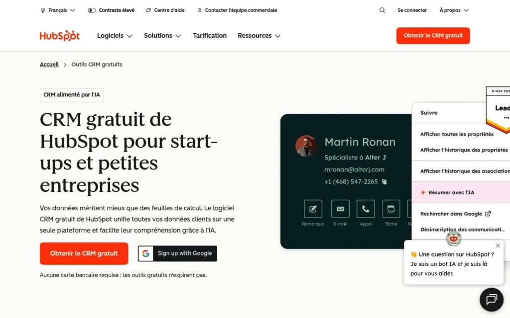 HubSpot CRM marketing ventes et service client HubSpot CRM marketing ventes et service client