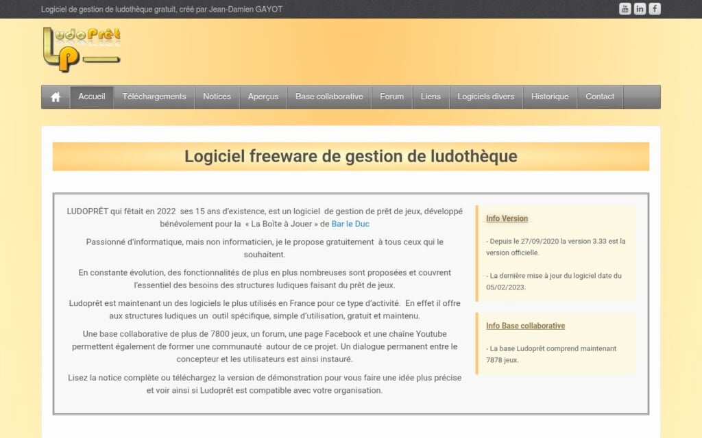 Ludoprêt logiciel freeware ludotheque Ludoprêt logiciel freeware ludotheque