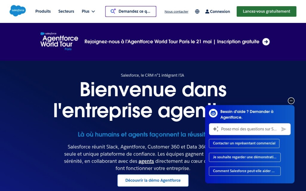 Salesforce leader mondial des CRM Salesforce leader mondial des CRM