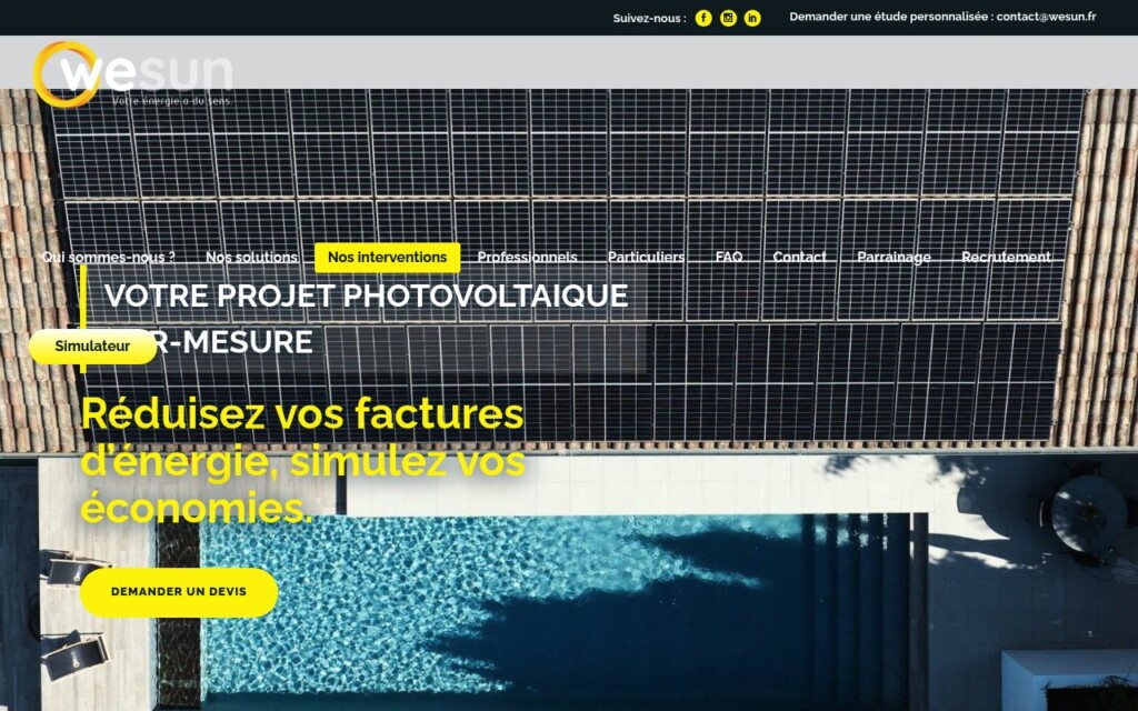 Solutions photovoltaïques sur mesure RGE Solutions photovoltaïques sur mesure RGE