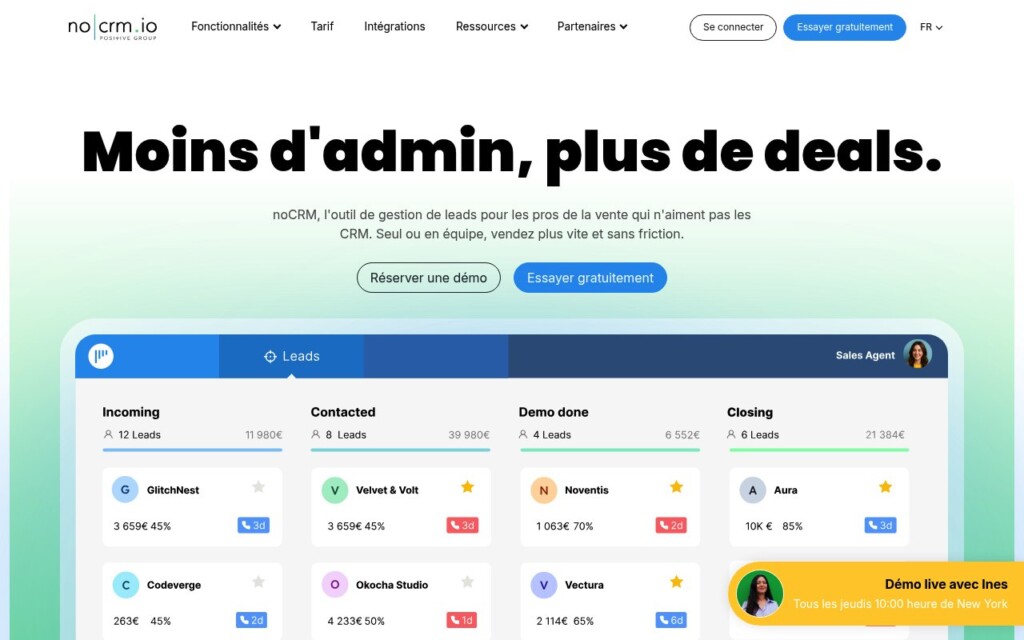 noCRM CRM axé leads noCRM CRM axé leads