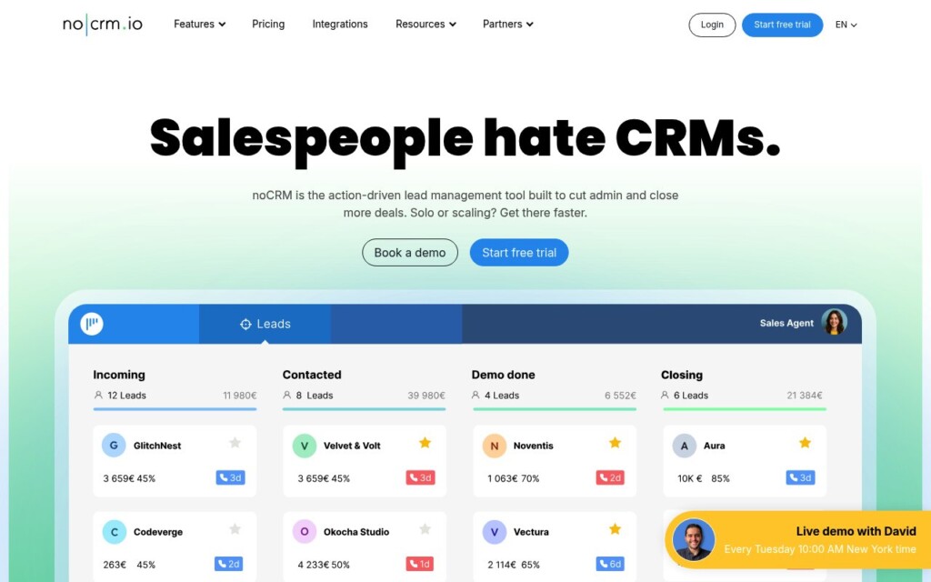 noCRM.io CRM prospection noCRM.io CRM prospection