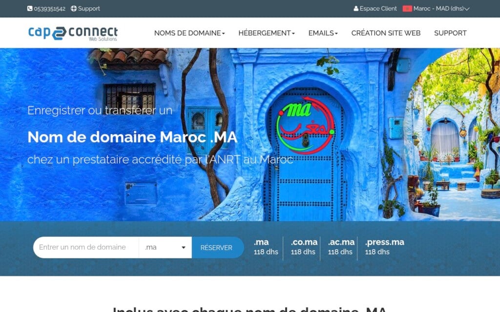 Cap Connect Prestataire accrédité ANRT pour toutes vos extensions marocaines Cap Connect Prestataire accrédité ANRT pour toutes vos extensions marocaines