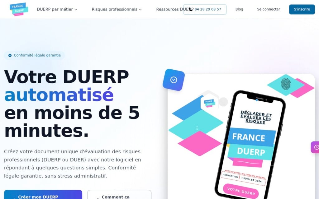 France DUERP Création automatisée et rapide de votre DUERP France DUERP Création automatisée et rapide de votre DUERP