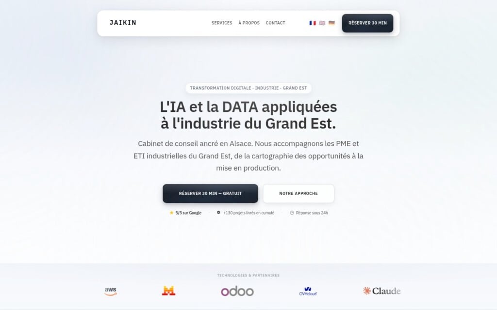 JAIKIN partenaire local IA et DATA iindustrie du Grand Est JAIKIN partenaire local IA et DATA iindustrie du Grand Est