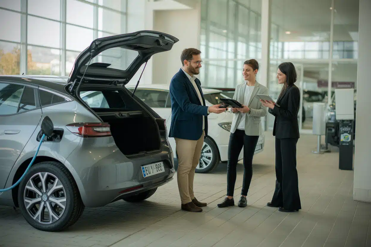 Vente d’occasion d’une voiture électrique avec contrôle des documents