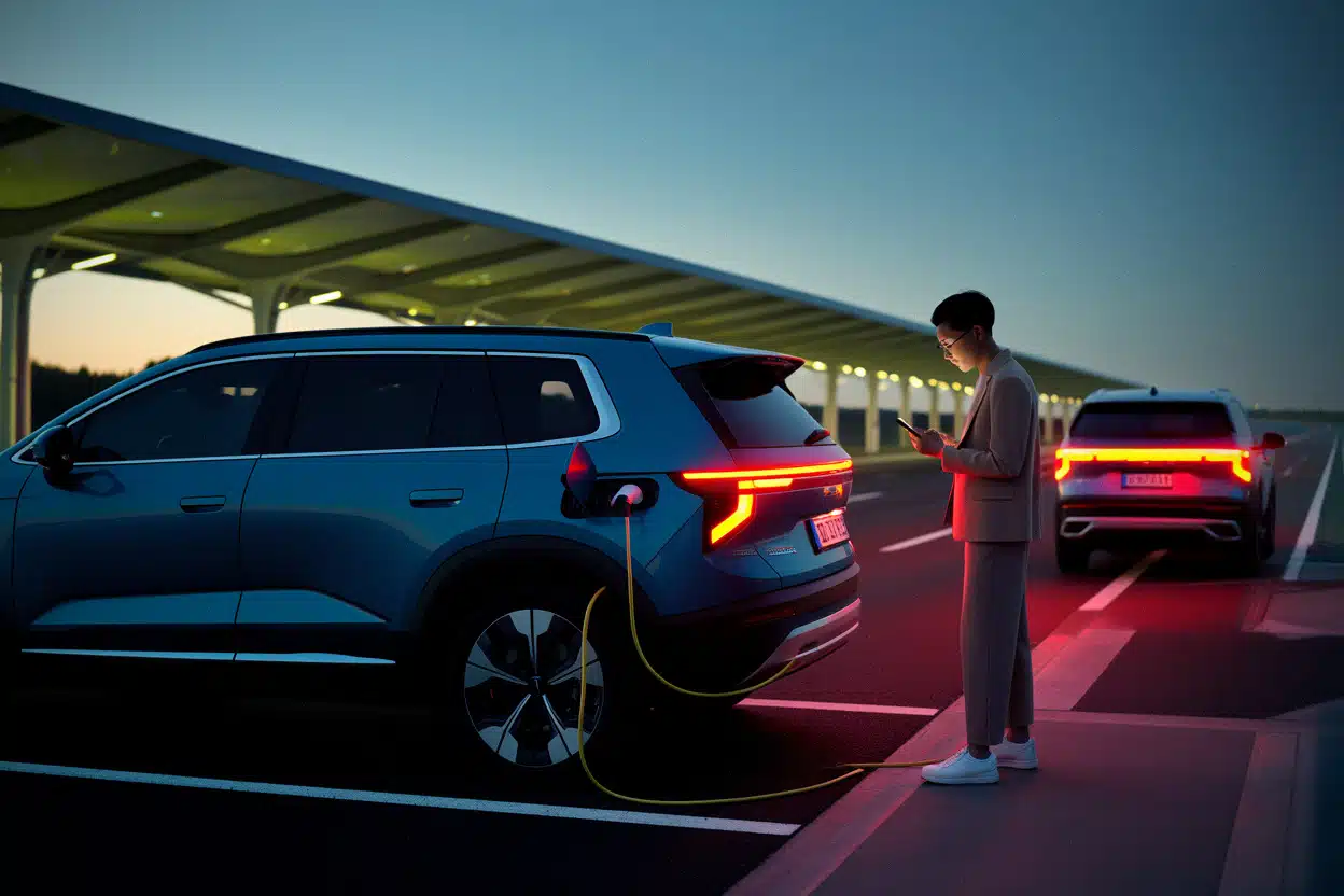 SUV EREV et recharge, illustration autonomie 1 500 km Sky Nomad N90