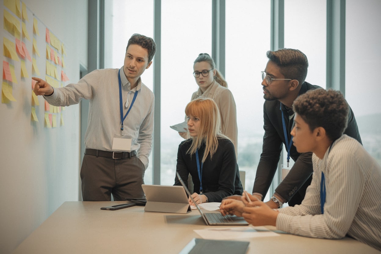 Atelier WYF à Genève, jeunes travaillant sur projets IA